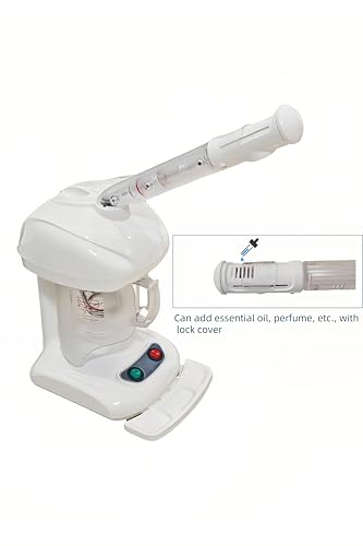 Sanqiao 2 in 1 Hair and Facial Steamer, Nano Ionic Steam, Deep Care for Hair and Skin, Home and Salon Use