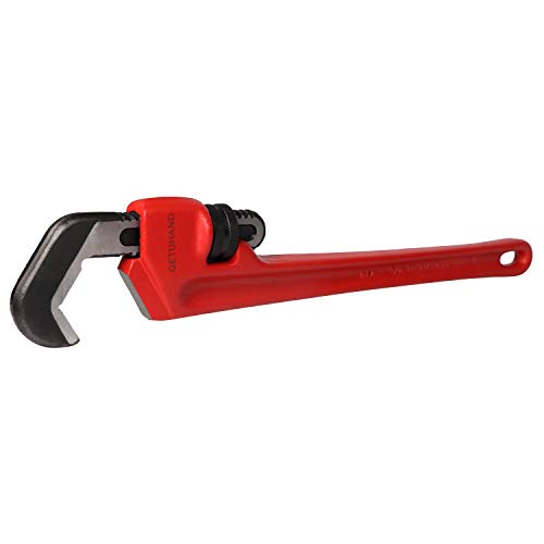 GETUHAND 14-1/2-inch Heavy Duty Hex Pipe Wrench, Model T-017 Straight Plumbing Wrench, 5/8" - 1 1/4" Capacity - Thumbnail 6