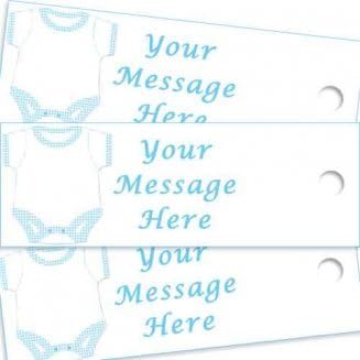 Personalised Favour Tags Baby Suit Boy (10)