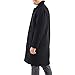 Alpine Swiss Zach Mens Wool Trench Coat Knee Length Overcoat Black Lrg