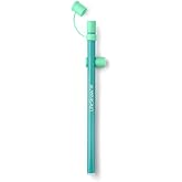 LifeStraw Sip Essential BPA-Free Reusable Filter Straw, Seaglass, 1PK | Plastic Reusable Filter Drinking Straw, Removes Microplastics, Bacteria, and Parasites for Travel and Everyday Use