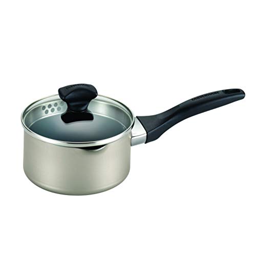 Small Saucepan With Lid Pour Spout Nonstick Mini Sauce Pan Pot Deep