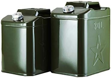 Balaber Gasoline Fuel Jerry Cans, Metal Fuel Tank Professional 30 L for Petrol Spare Petrol Tanks Cans Spill Proof Fuel Container Gasoline Diesel Petrol