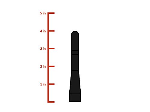 The Stubby Antenna Replacement | Chevy Corvette 1997-2004 | 4 inches | Made in USA | Installs in Seconds | Break, Chip, & Fade Resistant