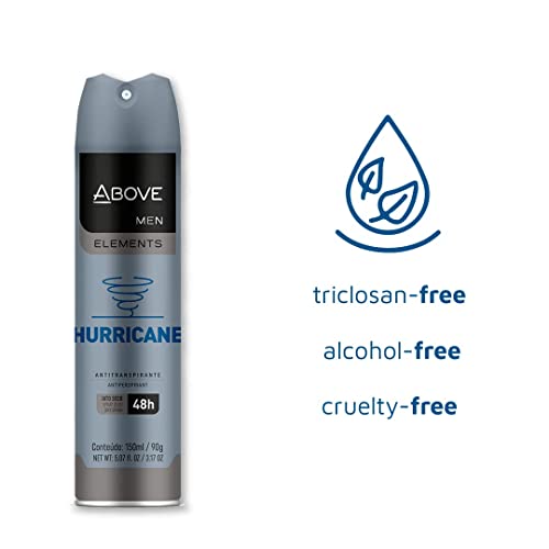 ABOVE Hurricane 48 Hours Element Antiperspirant Deodorant Set for Men Dry Spray Protects