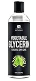 Vegetable Glycerin 16oz. Non-GMO, Food-grade & USP Grade - Amazing Benefits for Hair & Skin - Excellent Emollient Qualities- UV Resistant BPA free bottle - 100% Satisfaction Guarantee