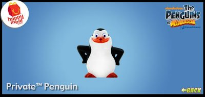 2014 Mcdonald's Happy Meal Penguins of Madagascar # 6 Private Penguin Toy