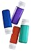 Leak Proof Refillable Silicone Travel Bottles - 3oz Travel Size Containers - Squeeze Bottle with TSA Bag