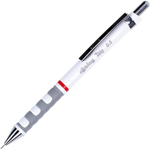 Rotring Tikky Mechanical Pencil, 0.5 mm., White