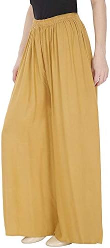 Optimystic Women's Rayon Solid Palazzo