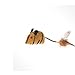 OurPets Play-N-Squeak Tiger Teaser Play Wand Cat Toy, Brown, 46 IN, (1360012079)