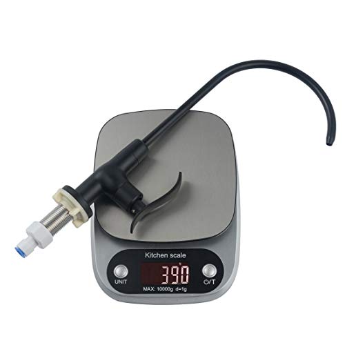 Lyty Drinking Water Filter Faucet Tap, SUS304 Stainless Steel Beverage Purifier Faucet, Beverage Purifier Faucet with 1/4-Inch Tubing Quick Connector