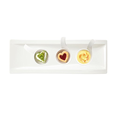 Villeroy & Boch New Wave Antipasti Plate, 16.5 x 6 in, White Pricepulse
