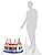 Inflatable Birthday Cake Cooler (1/pkg)