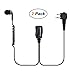 Commixc Walkie Talkie Earpiece, 2.5mm/3.5mm 2-Pin in-Ear Walkie Talkie Headset with PTT Mic, Compatible with Motorola Two-Way Radios (2 Pack) primary