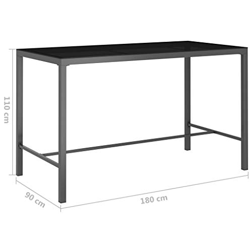 Tidyard 9-TLG.Bar-Set Garnitur Stehtisch Barset Gartenbar Gartenmöbel Sitzgruppe Gartengruppe Gartengarnitur Mit 1 x… – Bild 5