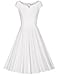 MUXXN Women's 50s Vintage Elegant Boat Neck Bridesmaid Swing Dress