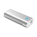 Jackery Bar Pocket-sized 6000mAh Ultra Compact Portable Charger (External Battery Power Bank) with Premium Battery Cells Aluminum Shell Superior Charging Speed for iPhone 8 / 8 Plus, iPhone X, Silver