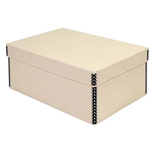 Lineco Tan Photo Snapshot Photo, Card, File Box Removable Lid 5” x 8” x 12”. Bulk Storage Negatives, Prints, Films. Museum Level Archival Storage Box. Protects Photos and Negatives.