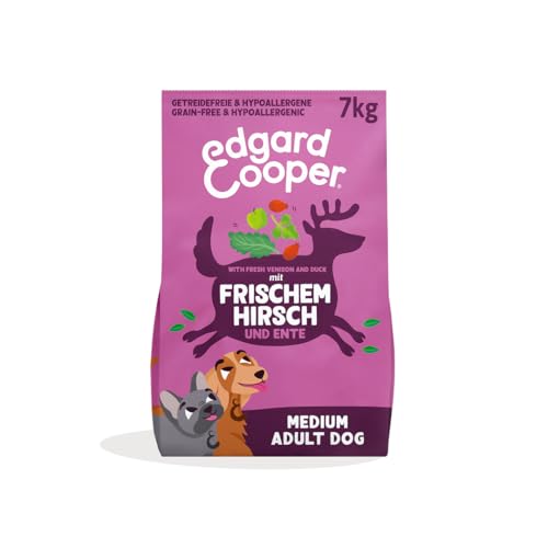 Edgard & Cooper Natural premium dry food for adult dogs, 7 kg, deer and duck, grain-free, protein-rich and hypoallergenic