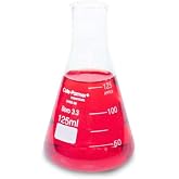 Cole-Parmer Laboratory Glass Erlenmeyer Flask, 125 mL (12 Pack)