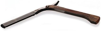 Erbe Razor with Exchange Blade, mild steel blade, metal bowl in wood optic