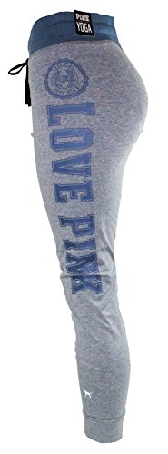 Victoria's Secret Love Pink Grey Yoga Pant (Large)