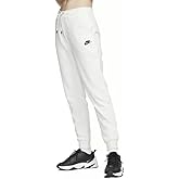 Nike Women's Sportswear Essential Fleece Pants (XX-Large, Birch Heather/White/Black)
