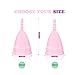 Menstrual Cups, OTBBA 2 Pack Pre Childbirth Soft Period Cup