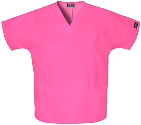 Workwear Women's 4700 V-Neck Scrub Top Shocking Pink