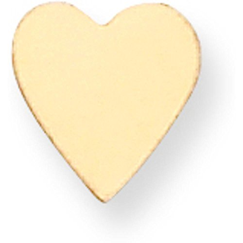 14K Gold Heart Stamping Disc 0.032