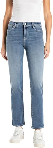 Replay Zolie - Vaqueros de Cintura Alta para Mujer, 009 Azul Medio., 28W / 32L