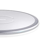 ESR Wireless Charger, Metal Frame Ultra-Thin Fast Charging Pad, 7.5W Compatible iPhone 11/11 Pro/11 Pro Max/XR/XS, 10W Fast Charging Galaxy S10/S10+/S10e/Note10, Google Pixel 3(No AC Adapter), Silver