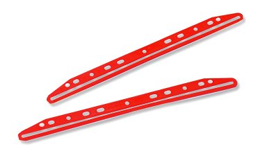 Photo Album Company Magi Clip Multipunched 300mm Red Ref 251911 [Pack of 25]