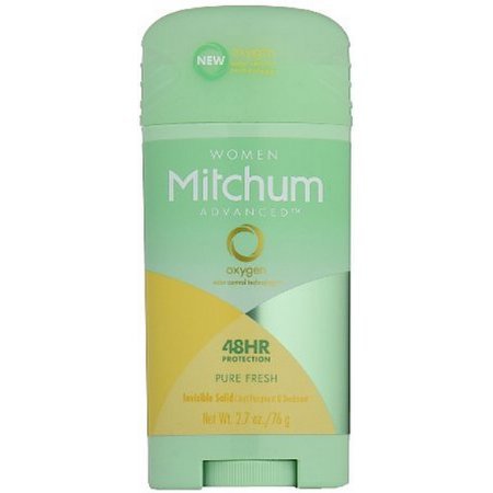 Mitchum For Women Advanced Control Anti-Perspirant Deodorant Invisible Solid Pure Fresh 2.70 oz (Pack of 3)