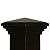 4x4 Post Caps (Nominal) Black Pyramid Top (Case of 12) - With 10 Year Warranty