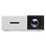 DeepLee DP300 Mini Projector, Portable LED Projector Home Cinema Theater with PC Laptop USB/SD/AV/HDMI Pocket Projector for Video Movie Game Home Entertainment Projector - Black