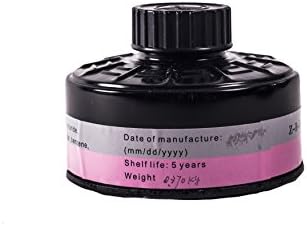 NBC 40mm Gas Mask Filter - Nato Style - Full Protection Against Chemical, Nuclear, Smoke, Smog - 5 Year Warranty