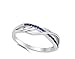 Infinity Celtic Knot Blue Simulated Sapphire Ring .925 Sterling Silver Band Size 10