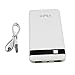 FlyHi LCD Power Bank 7000mAh Dual USB Port 2.1a &1a External Battery Charger,LCD Digital Display Remaining Power, with Flashlight & Fast Charging for Iphone,Ipad,Samsung,Cell Phones (White)
