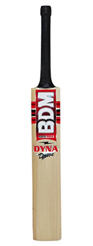 Dyna Drive BDM English Willow Wood Cricket Bat With Carry Case Adult Sizes - Choose Weight