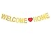 GZFY Welcome Home Banner Gold Glitter Banner for Home Decoration Family Party Welcome Home Decoration Welcome Home Sign