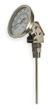 Bimetal Thermom, 5 In Dial, 50 to 550F