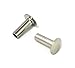 SEMI-Tubular Rivets, 7/16 inch, 100 Pack, Nickel