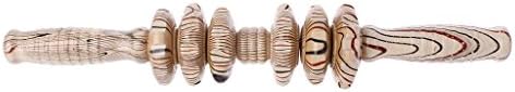 BKID Cellulite Fascia Massage Stick Roller, Trigger Point Myofascial Release Muscle Relax Tool, Wooden Massage Roller Stick (4#)