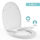Sedile WC morpilot con seggiolino integrato, coperchio per WC a chiusura rapida 