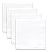 SwaddleDesigns Cotton Muslin Swaddle Blankets, Set of 4, Pure White