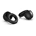 Loop Earplugs for Noise Reduction (2 Ear Plugs) High Fidelity Ear Protection for Concerts, Work Noise Reduction, Studying, Musicians, Motorcycles, Relaxation - 20 dB Filter Sound Blocking - Black