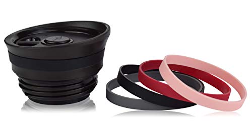 Milu Ersatzdeckel für Thermobecher 370ml & 450ml - Ersatzteil - inkl. Dichtung und 11x Gummimanschetten - BPA Frei