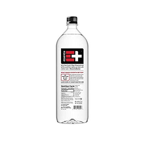 Essentia Water; 1.5-Liter Bottles; Ionized and Alkaline Hydration; Mineral Infused with 9.5 pH or Higher; Electrolytes for Taste; Pure Drinking Water 50.7 Fluid Ounce